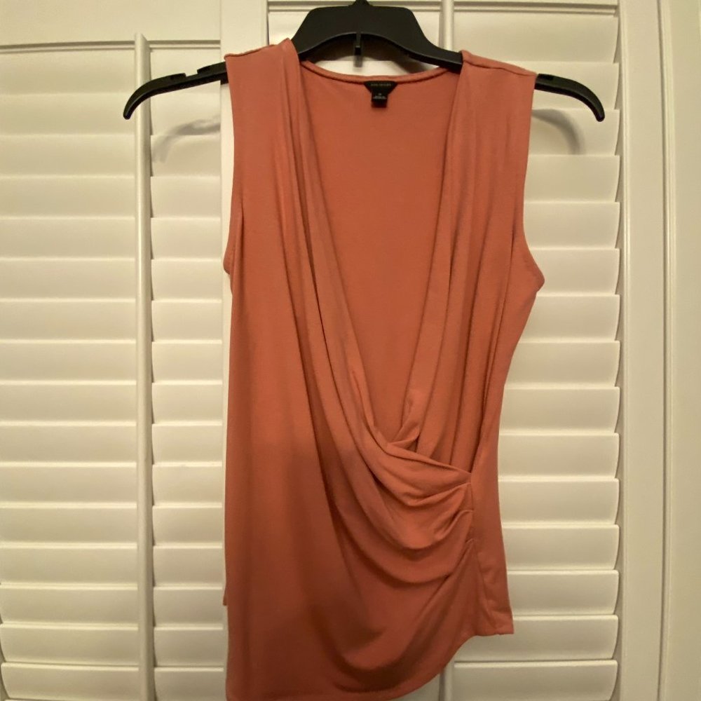 Ann Taylor softthread wrap shirt - color salmon Size Small
